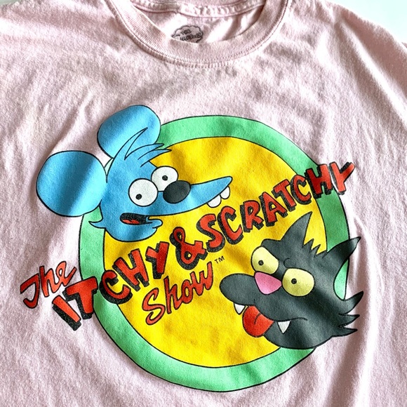 The Simpsons Itchy & Scratchy Show T-Shirt - Picture 2 of 10